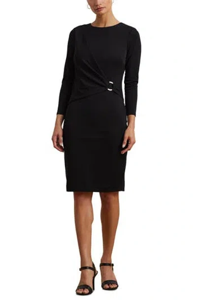 RALPH LAUREN RALPH LAUREN LONG SLEEVE MATTE JERSEY DRESS