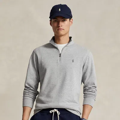 POLO RALPH LAUREN RALPH LAUREN LUXURY JERSEY QUARTER-ZIP PULLOVER