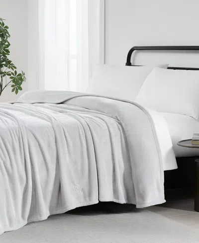 RALPH LAUREN MICROMINK PLUSH BLANKET, TWIN
