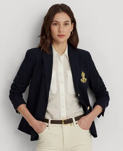 RALPH LAUREN PETITE BULLION JACQUARD BLAZER