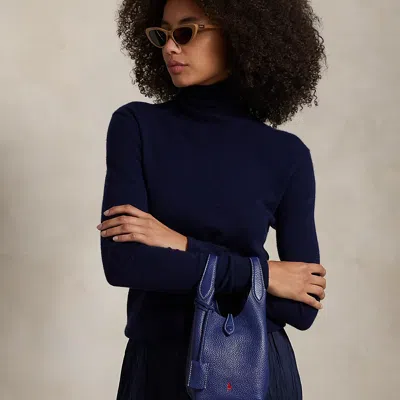 RALPH LAUREN RALPH LAUREN POLO PLAY LEATHER SMALL TOTE & CROSSBODY