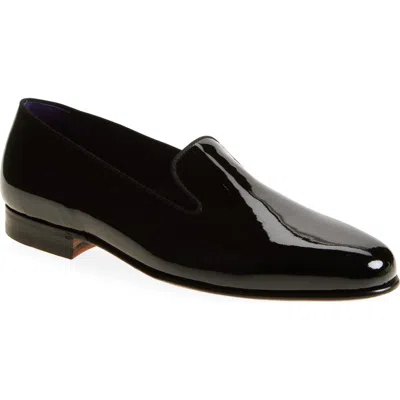 RALPH LAUREN RALPH LAUREN PURPLE LABEL ALONZO PATENT LEATHER LOAFER