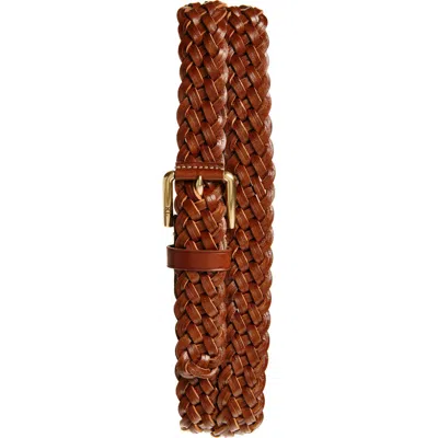 RALPH LAUREN RALPH LAUREN PURPLE LABEL BRAIDED LEATHER BELT