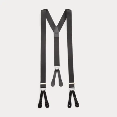 RALPH LAUREN RALPH LAUREN ALLIGATOR-TRIMMED SUSPENDERS