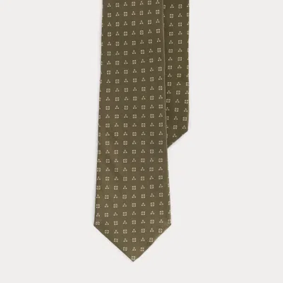 RALPH LAUREN NEAT SILK CREPE TIE