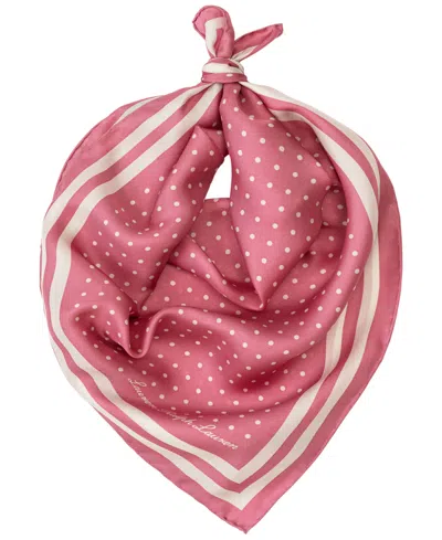 RALPH LAUREN RESORT DOT SQUARE SCARF