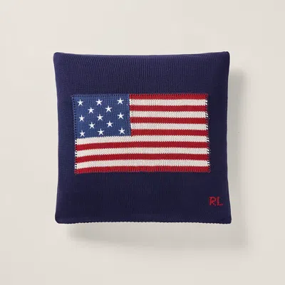 POLO RALPH LAUREN RL FLAG COTTON THROW PILLOW