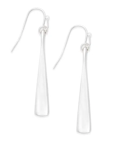 RALPH LAUREN SILVER-TONE SCULPTURAL MINI DROP EARRINGS