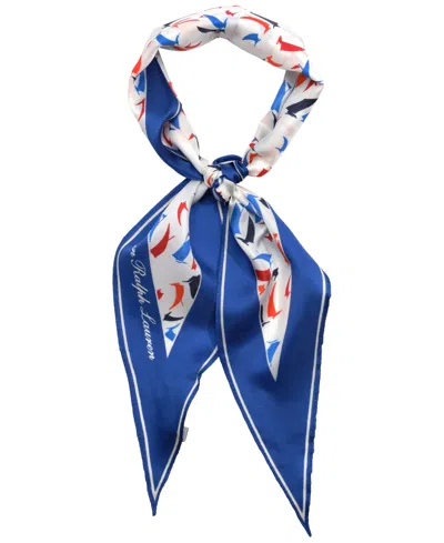 RALPH LAUREN SMALL SAILS DIAMOND SCARF