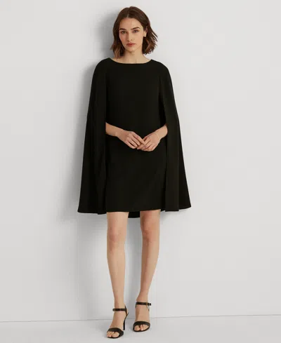 RALPH LAUREN WOMEN'S GEORGETTE CAPE DRESS