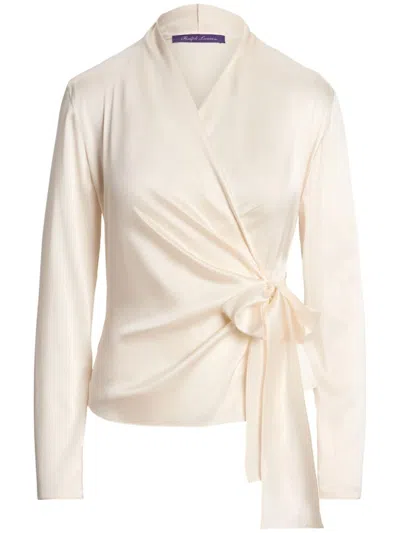 POLO RALPH LAUREN STR SILK CHARMEUSE-SHEA-LONG SLEEVE-BLOUSE