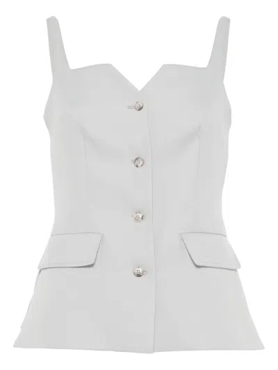RAME BUTTONED VEST