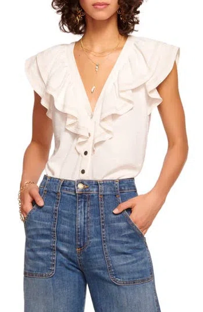RAMY BROOK RAMY BROOK LETTIE RUFFLE DETAIL BUTTON-UP SHIRT