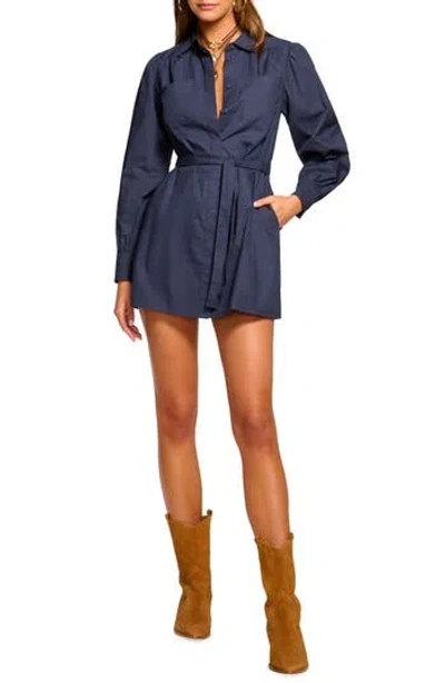 RAMY BROOK RAMY BROOK MITCH LONG SLEEVE COTTON MINI SHIRTDRESS