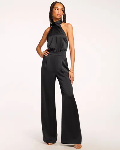 RAMY BROOK TATIANA WIDE LEG HALTER JUMPSUIT