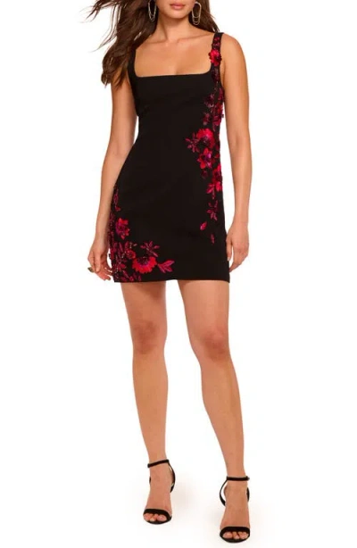 RAMY BROOK RAMY BROOK TINA FLORAL EMBELLISHED COCKTAIL MINIDRESS