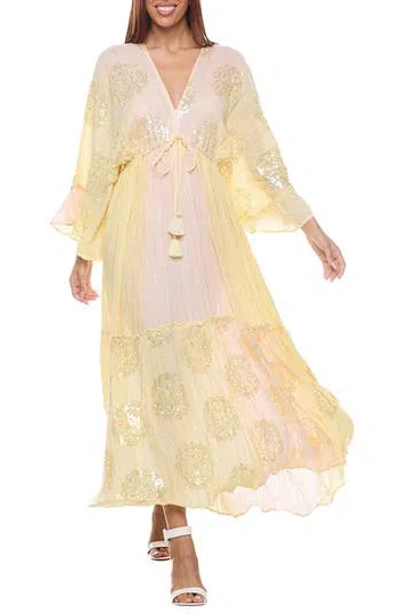 RANEE'S RANEES BELL SLEEVE MAXI DRESS