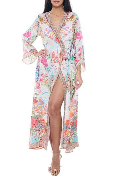 RANEE'S RANEES FLORAL COVER-UP DUSTER