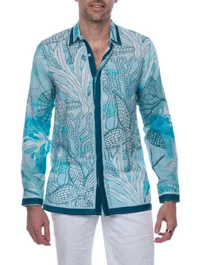 RANEE'S MEN'S AQUA ALLURE RESORT SHIRT
