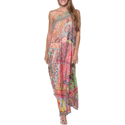 RANEE'S RANEES ONE-SHOULDER COVER-UP MAXI DRESS