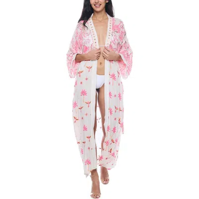 RANEE'S RANEES PRINTED LONG SLEEVE DUSTER