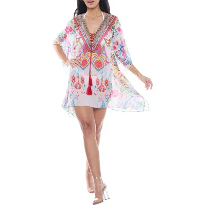 RANEE'S RANEES SHORT CAFTAN DRESS