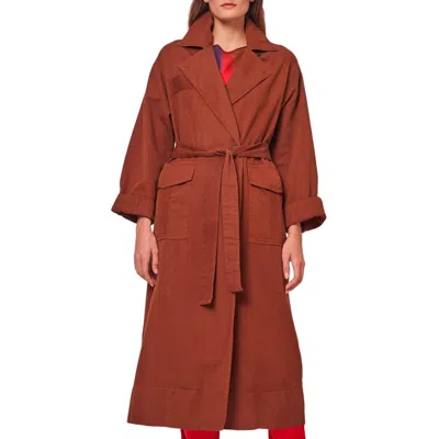 RAQUEL ALLEGRA RAQUEL ALLEGRA ASTER COAT IN COGNAC