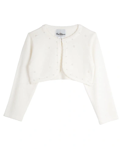 RARE EDITIONS TODDLER & LITTLE GIRLS IMITATION-PEARL CARDIGAN