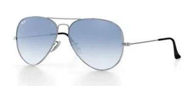RAY BAN RAY BAN 3025 58 AVIATOR SILVER BLUE GRADIENT SILVER REMIX CUSTOMIZED SOLE