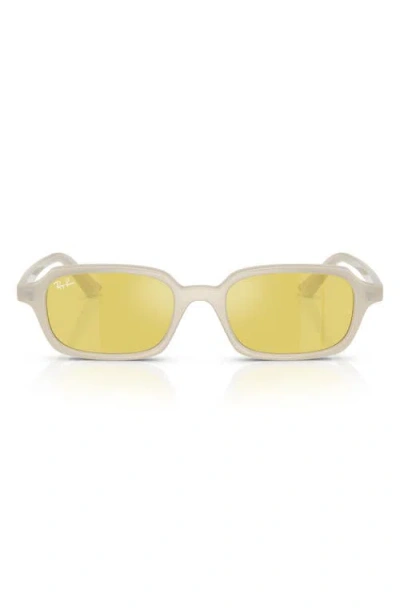 RAY BAN RAY-BAN 52MM MIRRORED PILLOW SUNGLASSES