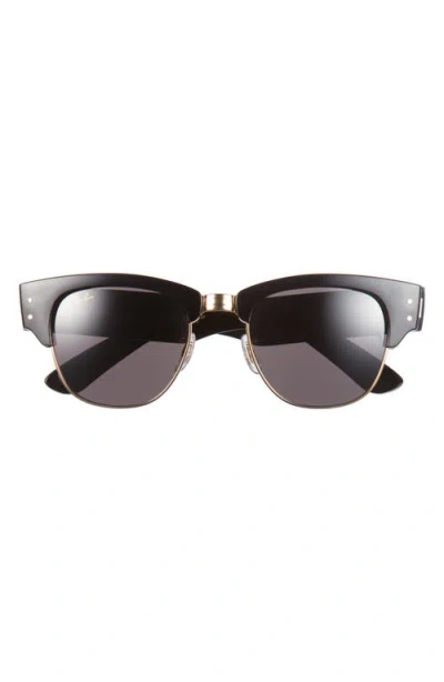 RAY BAN RAY-BAN X A$AP ROCKY BLACKED OUT MEGA CLUBMASTER 53MM SQUARE SUNGLASSES