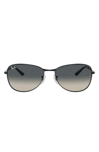 RAY BAN RAY-BAN 56MM GRADIENT PILOT SUNGLASSES