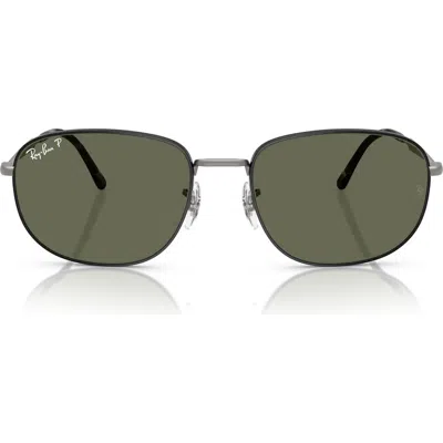 RAY BAN RAY-BAN 60MM PILLOW POLARIZED SUNGLASSES