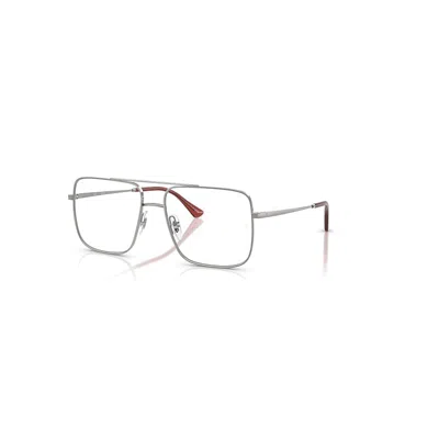 RAY BAN ARI OPTICS  GUNMETAL FASSUNG KLAR GLAS POLARISIERT 56-16