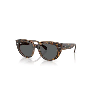 RAY BAN DOREEN SONNENBRILLEN HAVANA AUF BRAUN TRANSPARENT FASSUNG GRAU GLAS 49-20