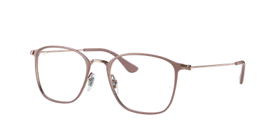 RAY BAN RB6466 OPTICS  HELLBRAUN FASSUNG KLAR GLAS 51-19