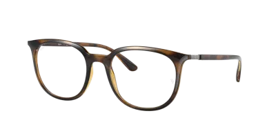 RAY BAN RB7190 OPTICS  HAVANA FASSUNG KLAR GLAS POLARISIERT 53-19