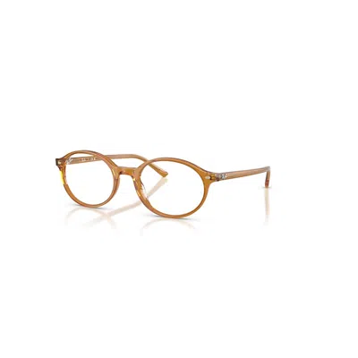 RAY BAN GERMAN OPTICS  BEIGE FASSUNG KLAR GLAS POLARISIERT 51-20
