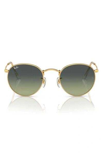 RAY BAN RAY-BAN ICONS 50MM ROUND METAL SUNGLASSES