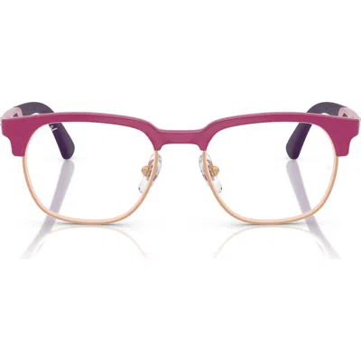 RAY BAN RAY-BAN KIDS' RY1641 46MM SQUARE OPTICAL GLASSES