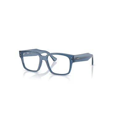 RAY BAN LAURENE OPTICS BIO-BASED  BLAU TRANSPARENT FASSUNG KLAR GLAS POLARISIERT 51-18