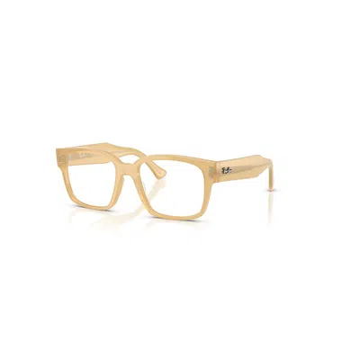 RAY BAN LAURENE OPTICS BIO-BASED  TRANSPARENT BEIGE FASSUNG KLAR GLAS POLARISIERT 51-18