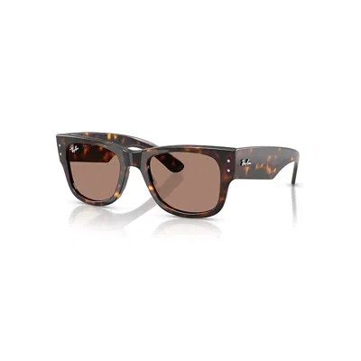 RAY BAN MEGA WAYFARER SUMMER CAPSULE SONNENBRILLEN HAVANA FASSUNG VIOLETT GLAS 51-21
