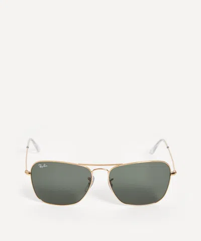 RAY BAN RAY-BAN MENS CARAVAN METAL SQUARE SUNGLASSES