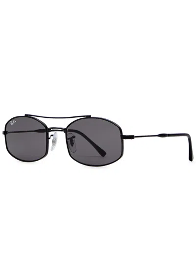 RAY BAN RAY-BAN NARROW AVIATOR-STYLE SUNGLASSES