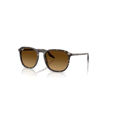 RAY BAN RB2203 SONNENBRILLEN HAVANA YELLOW TURTLE FASSUNG BRAUN GLAS 52-20