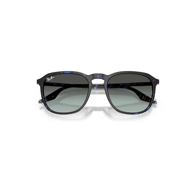 RAY BAN RB2203 SONNENBRILLEN HAVANA BLUE TURTLE FASSUNG BLAU GLAS 52-20