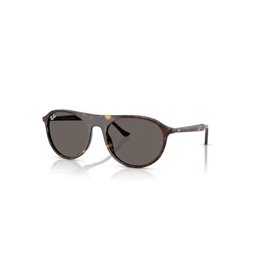 RAY BAN RB2215 SONNENBRILLEN HAVANA FASSUNG GRAU GLAS 56-20