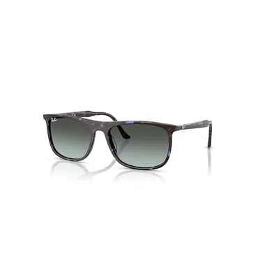 RAY BAN RB2216 SONNENBRILLEN HAVANA BLUE TURTLE FASSUNG BLAU GLAS 58-18