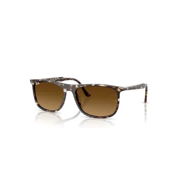 RAY BAN RB2216 SONNENBRILLEN HAVANA YELLOW TURTLE FASSUNG BRAUN GLAS 61-18